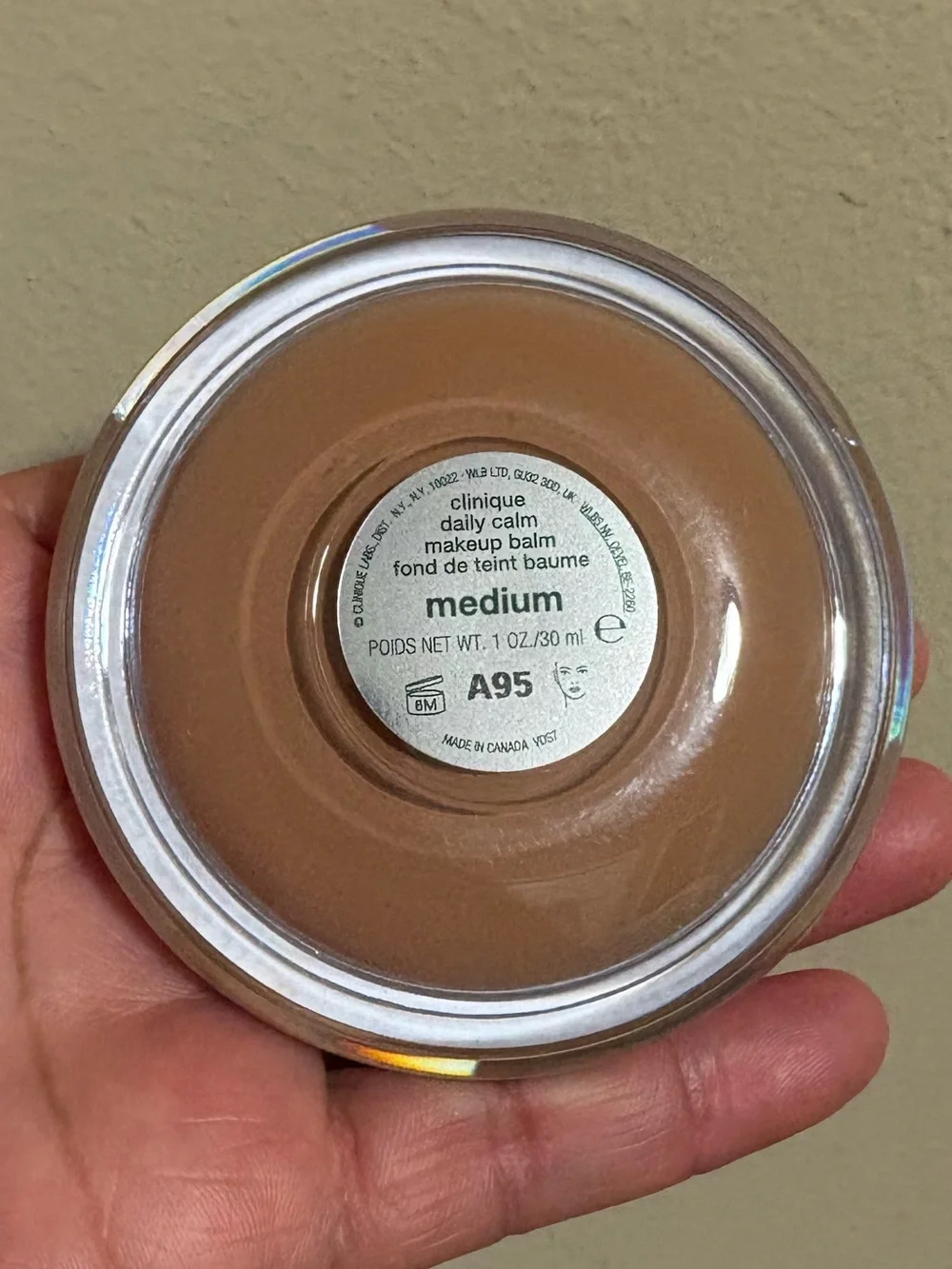 Clinique Daily Calm Makeup Balm - Medium, Brand New Never Used.